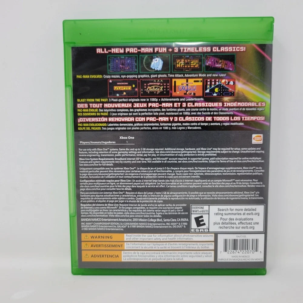 Pac-Man Championship Edition 2 + Arcade Game Series Galaga Dig Dug Xbox One 2016